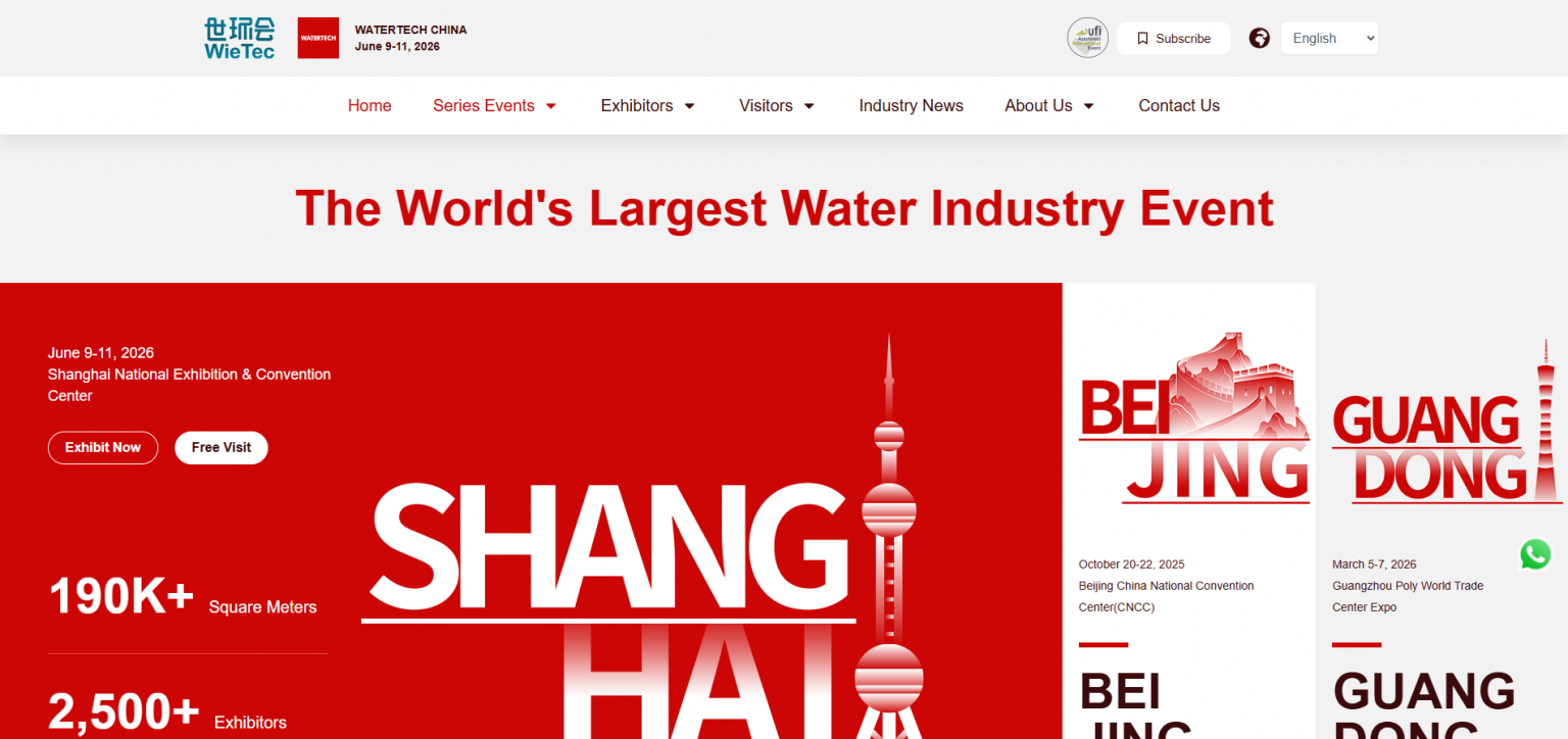 Aquatech 2026 - Water Filters – Trade Shows & OEM/ODM Manufacturers